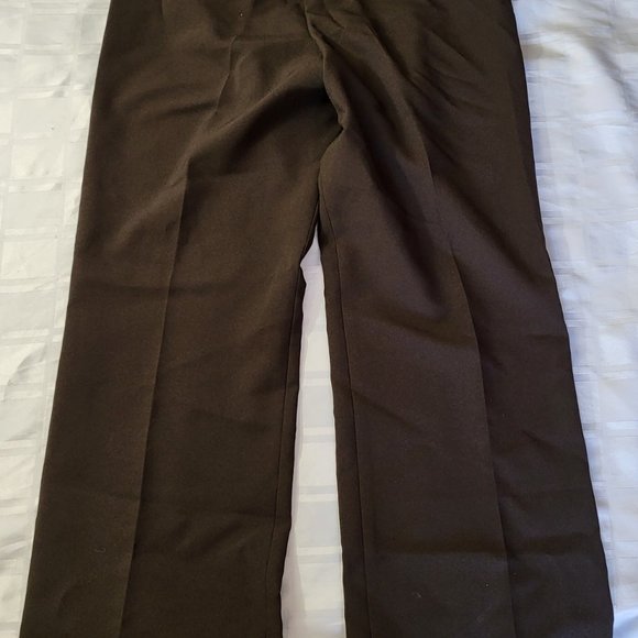SUZY SHIER WOMEN'S DRESS FORMAL WEAR PANTS SIZE 11/12 BROWN OFFICE WEAR STYLE - Picture 7 of 11